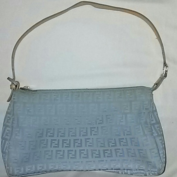 fendi blue handbag